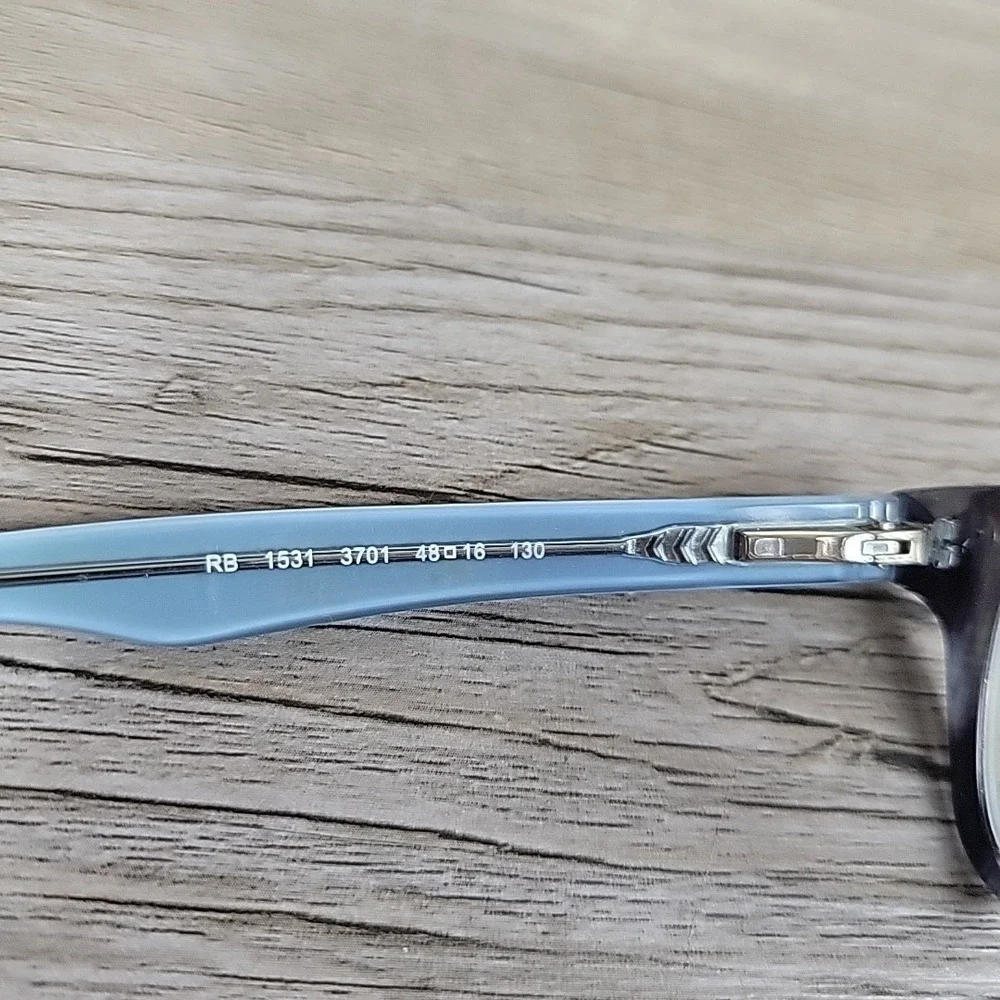 Ray-Ban RB1531 3701 Eyeglasses Frames Junior Tortoise‎ Blue Optical  48-16-130